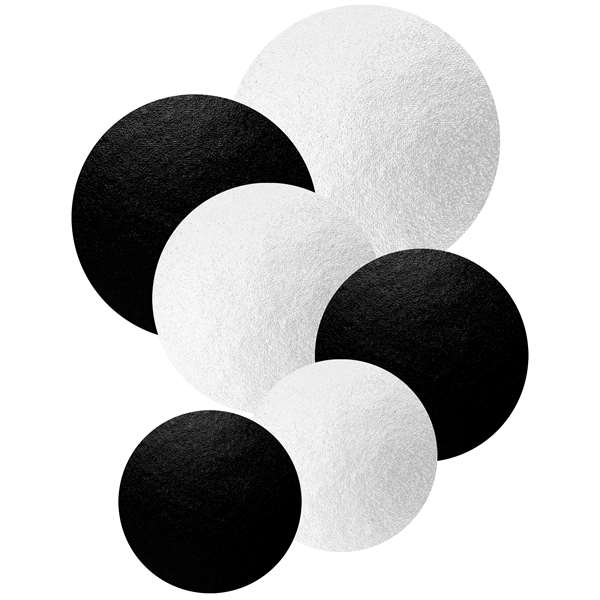 Image de ROND NOIR/BLANC  DIAM.22 X100