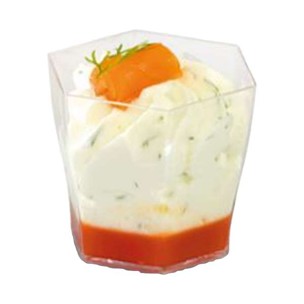 Image de VERRINE HEXAGONALE CRISTAL MOULIPACK(DIAM.50MM H.45MM)6CLX24