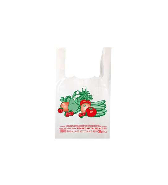 Image de SAC BRETELLE FRUITS & LEGUMES (FTS260+120X450MM) 50Mµ X500