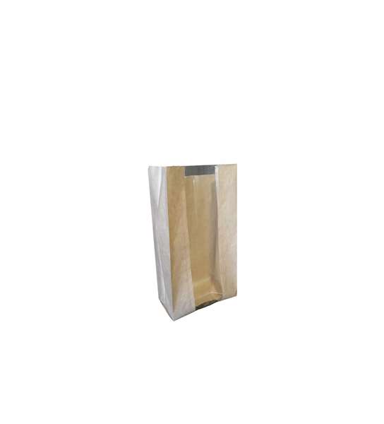 Image de SAC KRAFT NATUREL A FENETRE 1KG (FTS140+80X270MM) X1000