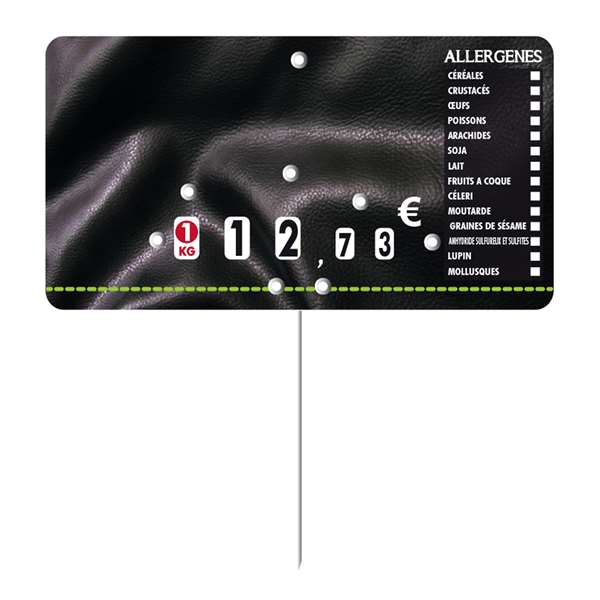Image de ETIQ 7X13 PRESTO ALLERGENES ROULET PIQUE INOX X10
