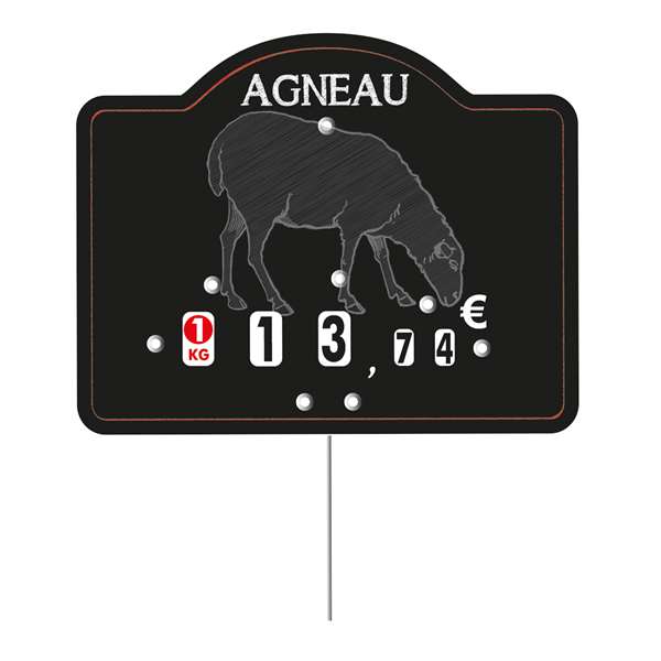 Image de ETIQ 9,5X12 MAESTRO AGNEAU ROULET PIQUE INOX X10