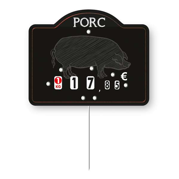 Image de ETIQ 9,5X12 MAESTRO PORC ROULET PIQUE INOX X10