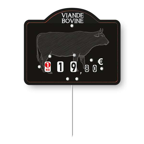 Image de ETIQ 9,5X12 MAESTRO VIANDE BOVINE ROULET PIQUE INOX X10
