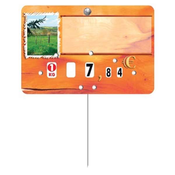 Image de ETIQ 9X6 PAPRIKA CHARCUT/TRAITEUR ROULET PIQUE INOX X10