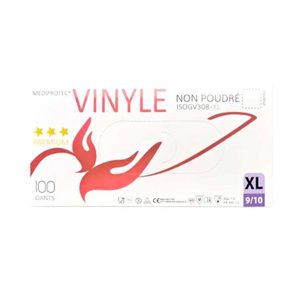 Image de GANT VINYL MEDICAL NON POUDRE X100 TXL