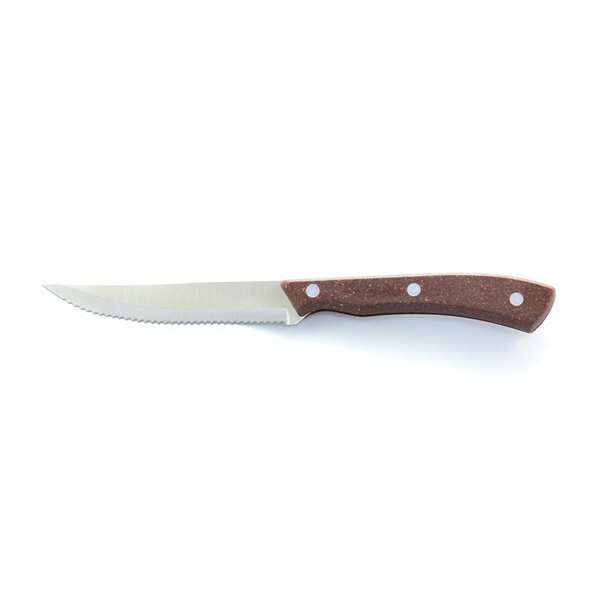 Image de COUTEAU A STEAK MANCHE BAMBOU IMITATION LONG.233MM