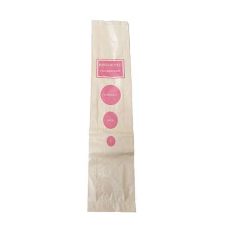 SAC A BAGUETTE KRAFT BRUN IMPRIME ROSE(FTS100+40X560MM)X1000