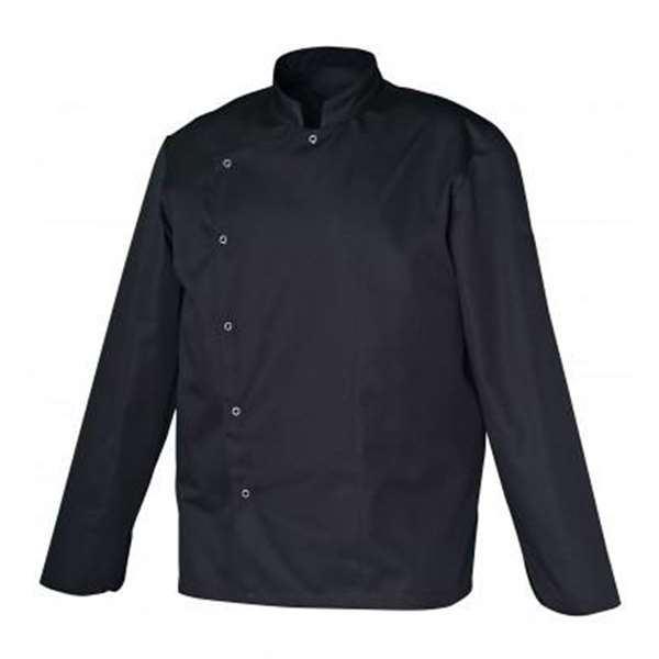 Image de VESTE DE CUISINE GABIN MANCHES LONGUES NOIR T.1