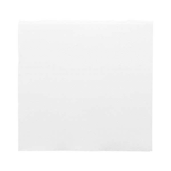 Image de SERVIETTE DOUBLE POINT BLANC 39X39CM X1200