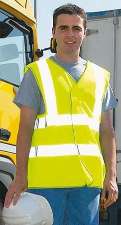 GILET 4 FLUO MAILLE POLYR JAUNE TXXL