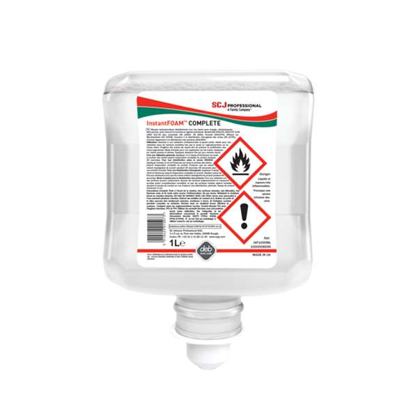 Image de INSTANTFOAM COMPLETE MOUSSE HYDROALCOOLIQUE 1L