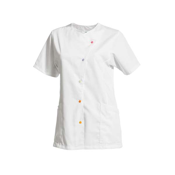 Image de JUSTINE BLANCHE MANCHE COURTE POLY50%-COT50% T6