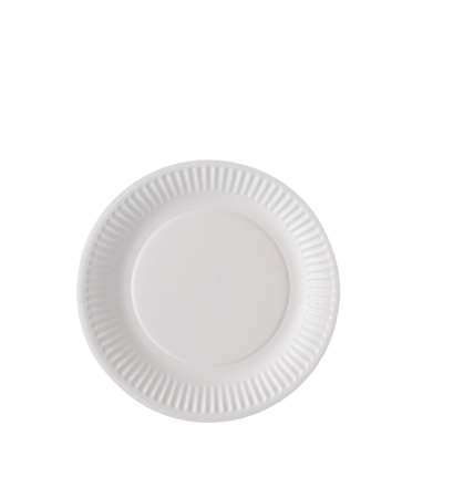 ASSIETTE CARTON BLANCHE BIODEGRADABLE DIAM.150MM X100