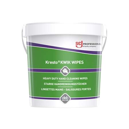 Image de LINGETTES NETTOYANTES MAINS KRESTO KWIK-WIPES SEAU 70