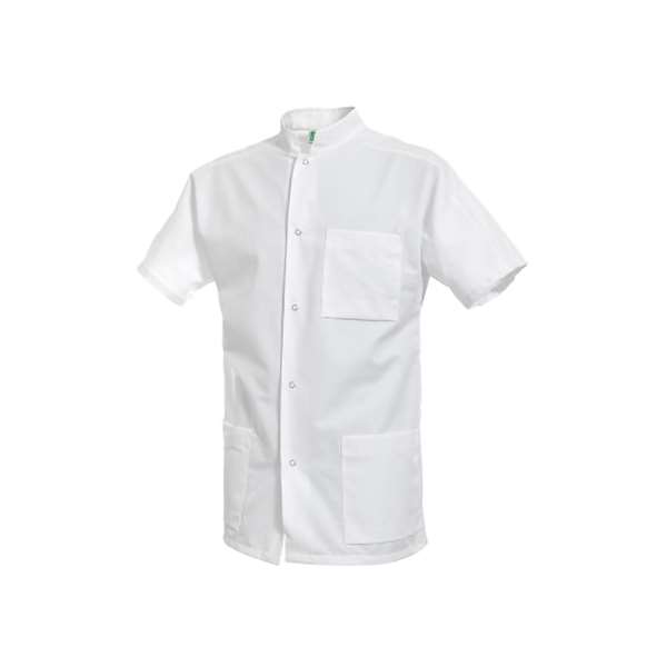 Image de STEEVE BLANCHE MANCHE COURTE POLY65%-COT35% T3