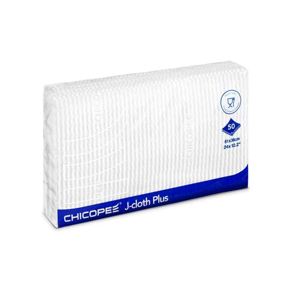 Image de LAVETTE  J-CLOTH PLUS MEDIUM (FTS34X36CM) BLANC X50