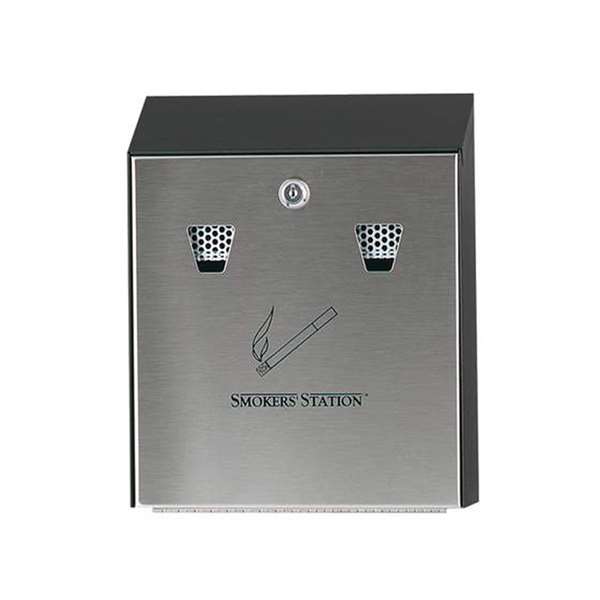 Image de SMOKERS STATION CENDRIER ACIER GALVANISE