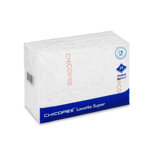 Image de LAVETTE SUPER ANTI-BACTERIENNE (FTS51X36CM) BLANC X25