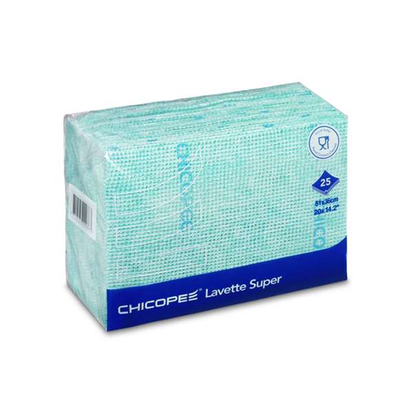 Image de LAVETTE SUPER ANTI-BACTERIENNE (FTS51X36CM) VERT X25