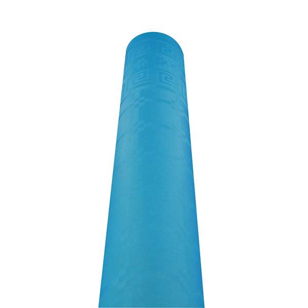 Image de NAPPE PAPIER DAMASSEE TURQUOISE 1,20X25M X12