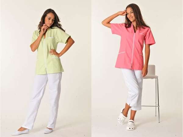 Image de NINA MANCHE COURTE POLY65%-COT35% CORAIL T2