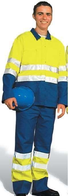PANTALON H.V BUGATTI/JAUNE FLUO T38
