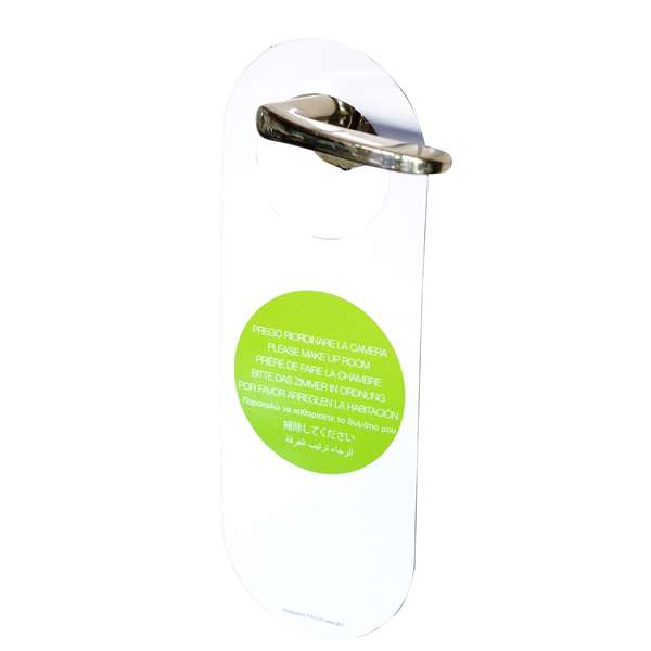 Image de PANCARTE 'NE PAS DERANGER' ROUGE ET VERT BILINGUE X500