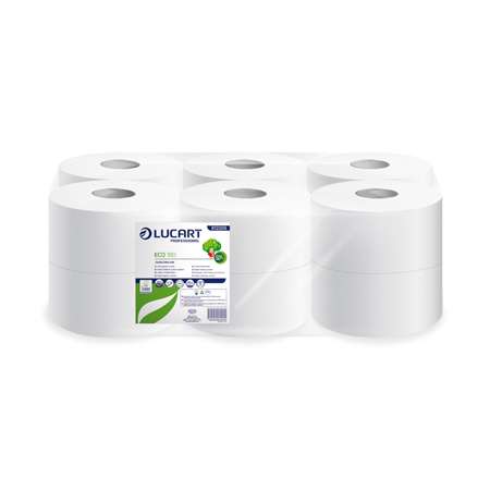 PAPIER HYGIENIQUE BLANC MINI JUMBO ECO 180MX12 RLX