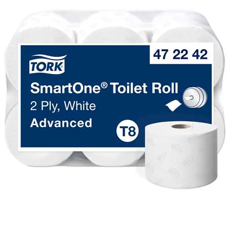 TORK SMARTONE PAPIER HYGIENIQUE BLANC T8 1150FTSX6RLX