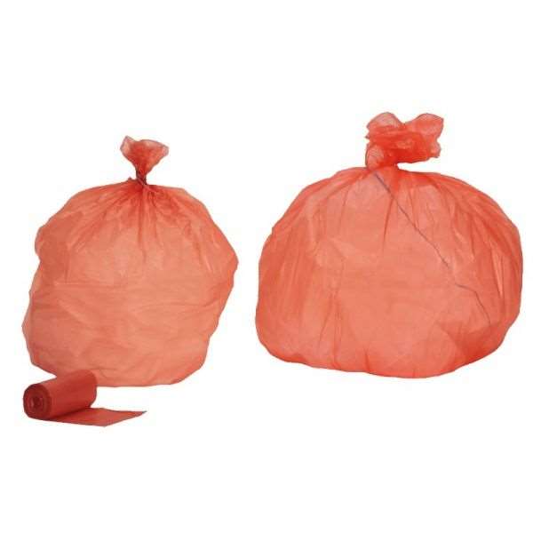 Image de SAC PLASTIQUE HD ROUGE 30L 11MµX500