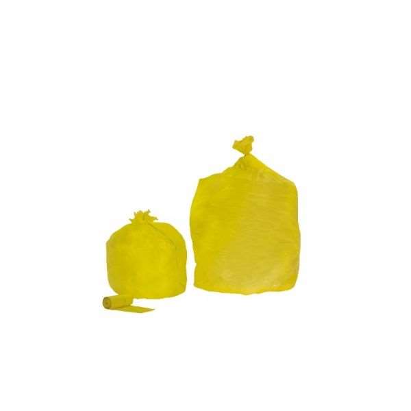 Image de SAC PLASTIQUE HD JAUNE 30L 11MµX500