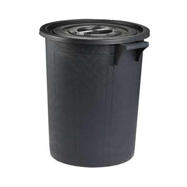 Image de POUBELLE IMMEUBLE HAUTE PREMIUM AVEC COUVERCLE 100L