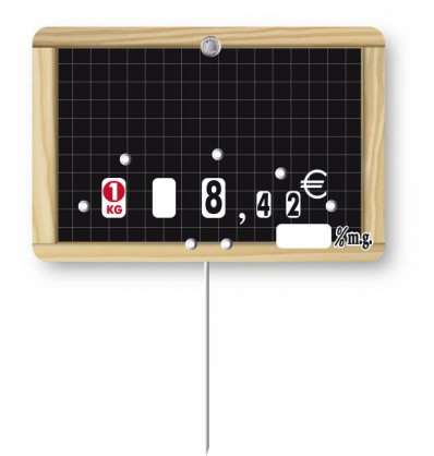 Image de ETIQ 7x10,5 ECOLIERE A TEXTE ROULETTE+MG+PIQUE INOX-BEQUET