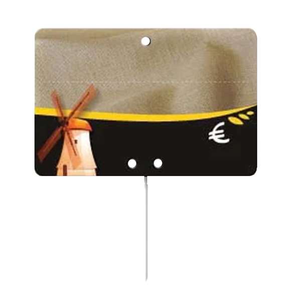 Image de ETIQUETTE BOULANGERIE MOULIN PIQUE INOX (FTS10,5X7CM) X10