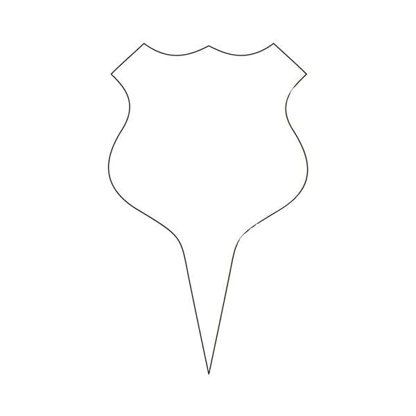 Image de ETIQUETTE NEUTRE ECUSSONS PVC BLANC (FTS3,5X3,5CM) X100