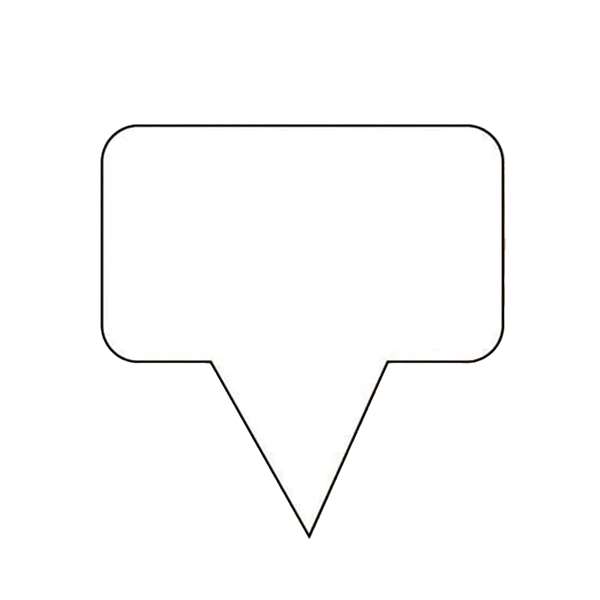 Image de ETIQUETTE NEUTRE RECTANGULAIRES PVC NOIR (FTS5,5X3CM) X100