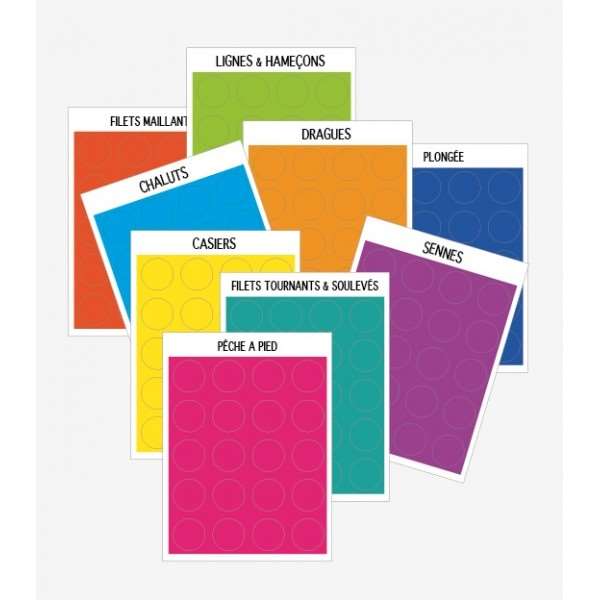 Image de PLANCHE 20 PASTILLES Ø16mm ADH x18-S ASST-BEQUET