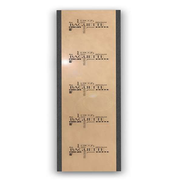 Image de SAC 3/4 BAGUETTES KRAFT BRUN IMPRIME (FTS190+70X420MM) X1000