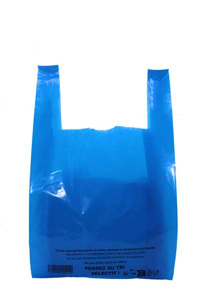 Image de SAC BRETELLE BLEU BD (FTS260+120X450MM) 50Mµ X500