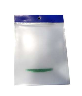 Image de SAC LIASSE NEUTRE HD BARETTE BLEUE (FTS230X310MM)50Mµ X50