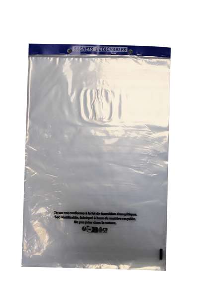 Image de SAC LIASSE NEUTRE HD BARETTE BLEUE (FTS350X500MM)50Mµ X50