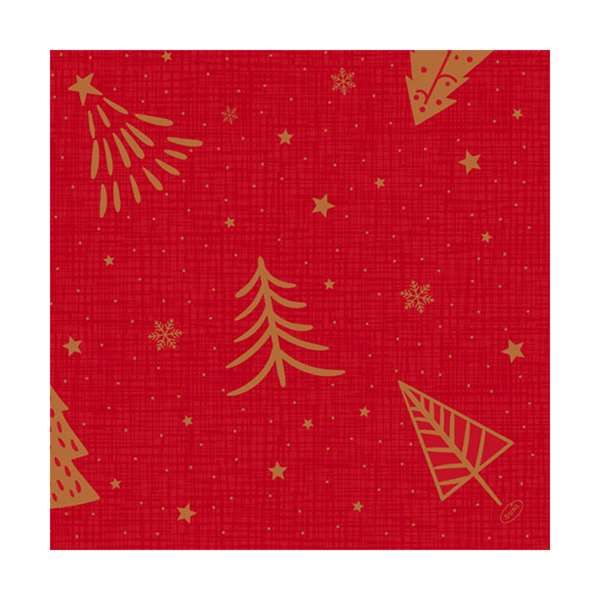 Image de SERVIETTE BIO-DUNISOFT SHIMMER TREE 40X40CM X360