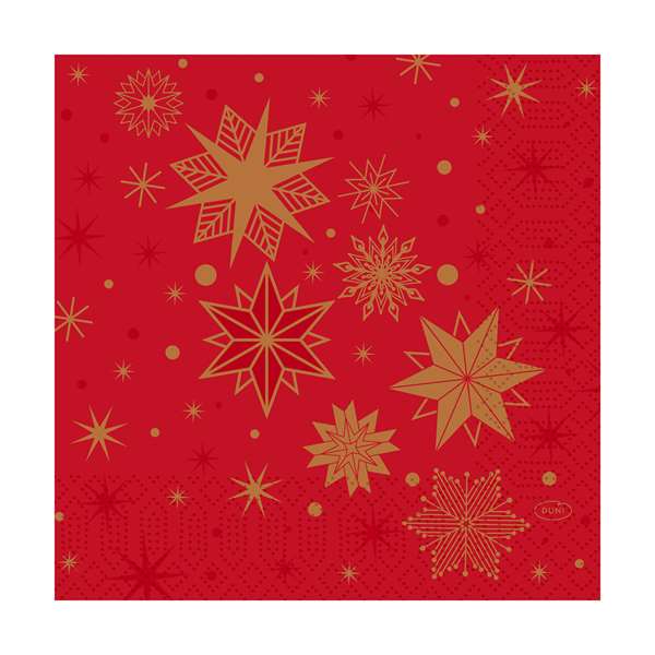 Image de SERVIETTE OUATE STARGAZING ROUGE 3P 33X33CM X1000