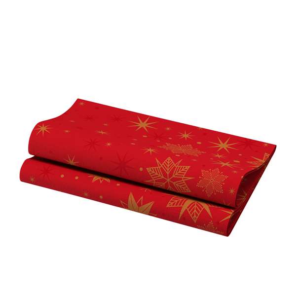 Image de SERVIETTE BIO-DUNISOFT STARGAZING ROUGE 40X40CM  X360