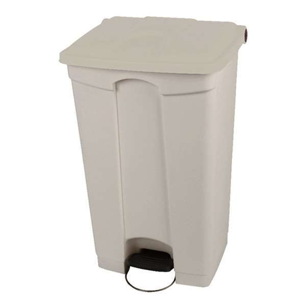 Image de COLLECTEUR A PEDALE BLANC 90L