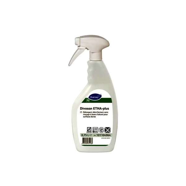 Image de DIVOSAN ETHA-PLUS DETERGENT DESINFECTANT SS RINCAGE 750MLX6
