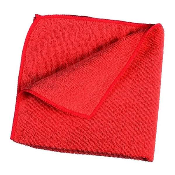 Image de LAVETTE MICROFIBRE T200 ROUGE X10