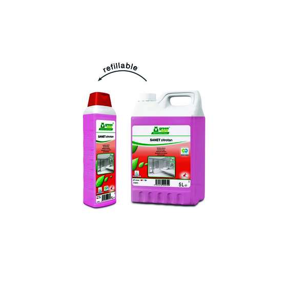 Image de SANET ZITROTAN NETTOYANT SANITAIRE ECOLABEL 5LX2