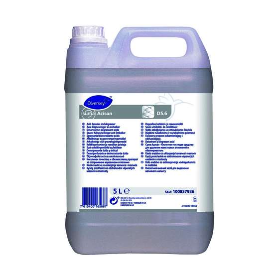 Image de SUMA ACISAN D5.6 DETERGENT DETARTRANT DESINCRUSTANT SOL 5LX2